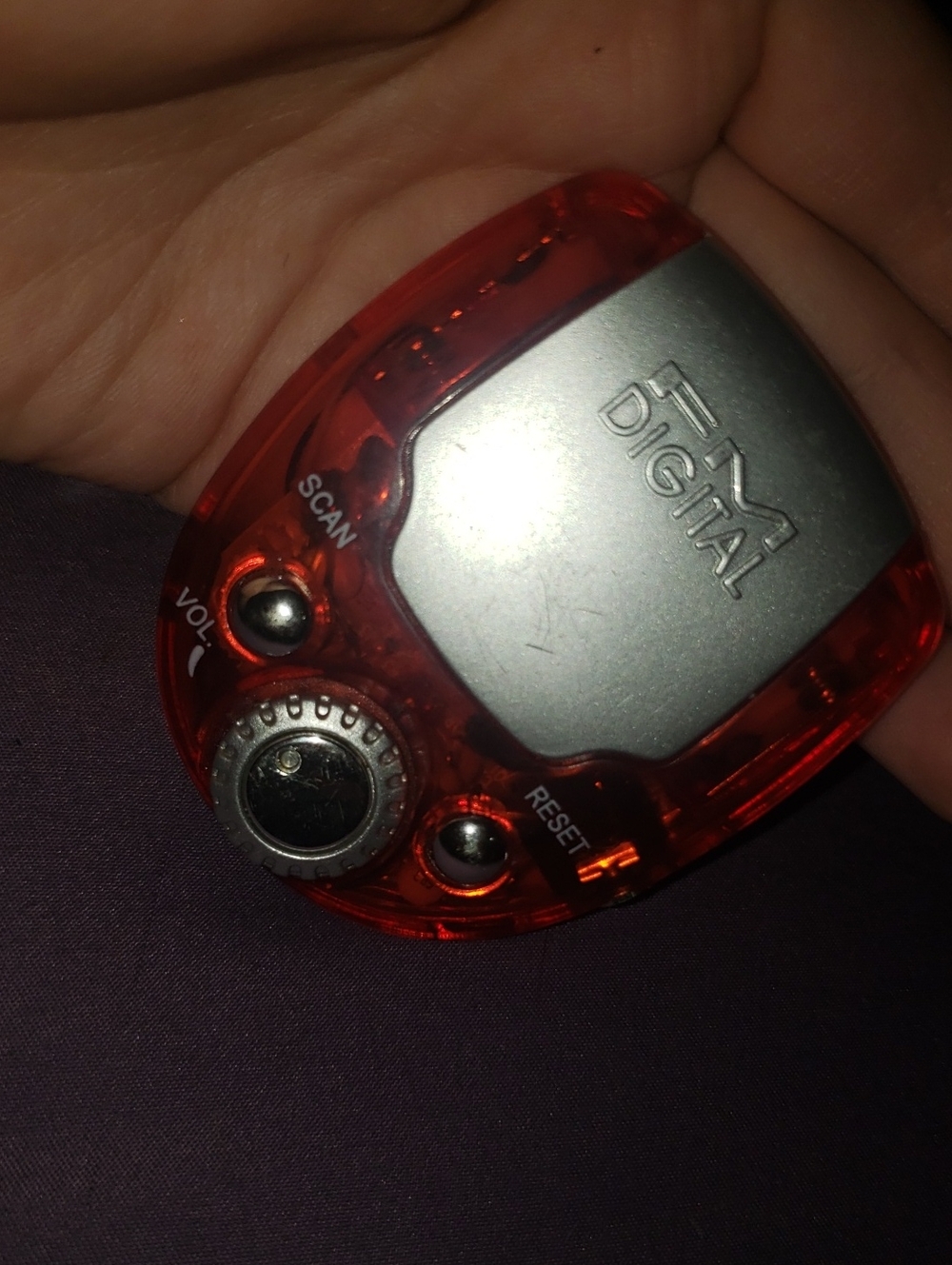 EM Digital Red Transparent Electronic Device